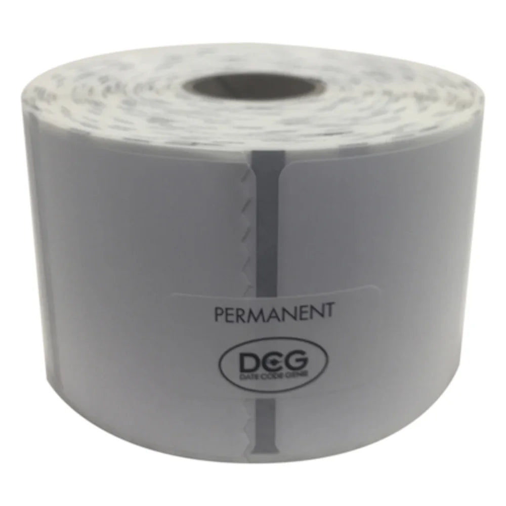 DateCodeGenie Label Permanent Blank, 4 Roll — 1 Per Case