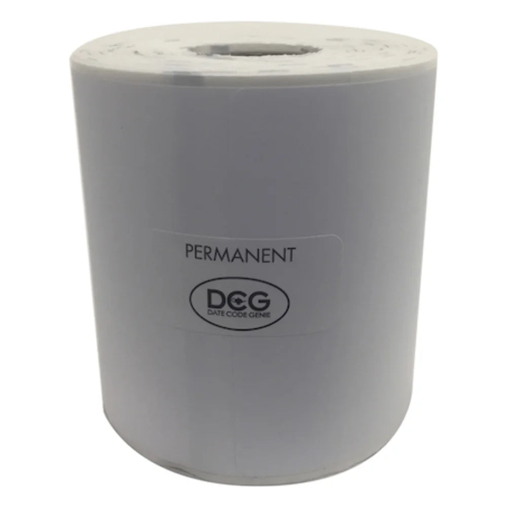 DateCodeGenie Label Permanent Blank — 1 Per Case