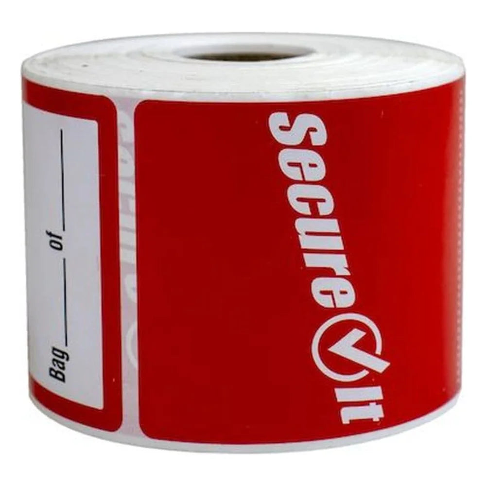 NCCO 2.5X6 Permanent Label Red, 250 Count — 500 Per Case