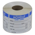 NCCO Triangular Monday Use By Label, 500/Roll — 1 Per Case
