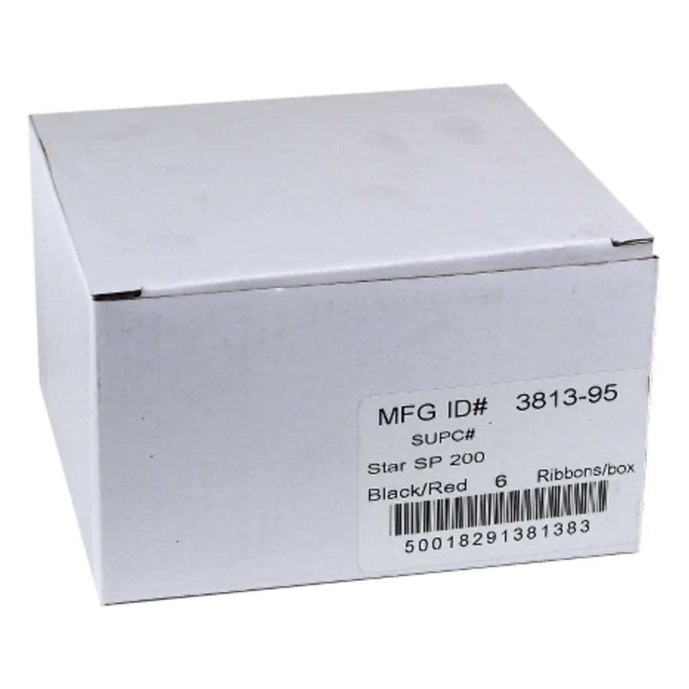 NCCO Ribbon Black Red Star Micronics, 6 Count — 1 Per Case