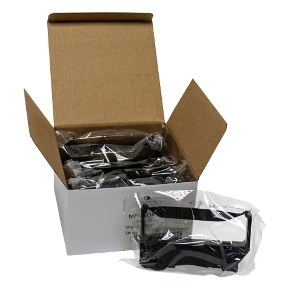NCCO Black/Red Register Ribbon, 6 Count — 1 Per Case