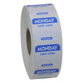 NCCO 1 Inch X 1 Inch Trilingual Blue Monday Permanent Label, 1000 Each — 1 Per Case