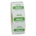NCCO National Checking 1 Inch X 1 Inch Trilingual Green Friday Permanent Label — 1 Per Case