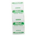 NCCO 1 Inch X 1 Inch Trilingual Green Friday Removable Label, 1000 Each — 1 Per Case