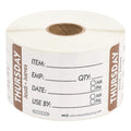 NCCO 2X3 Trilingual Item-Date-Use By Thursday Brown — 500 Per Case