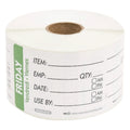 NCCO 2X3 Trilingual Item-Date-Use By Friday Green, 500 Each — 500 Per Case