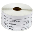 NCCO 2X4 Removable Shelf Life Labels — 1 Per Case