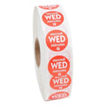 NCCO .75 Inch Circle Trilingual Permanent Red Wednesday Label, 2000 Each — 1 Per Case