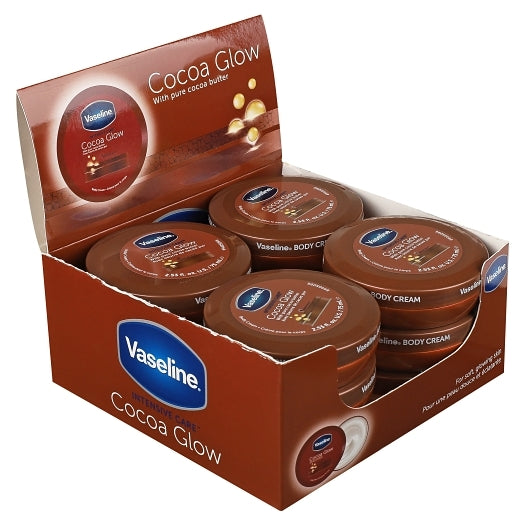 Vaseline Cocoa Glow Cream, 2.53 Fluid Ounce — 36 Per Case