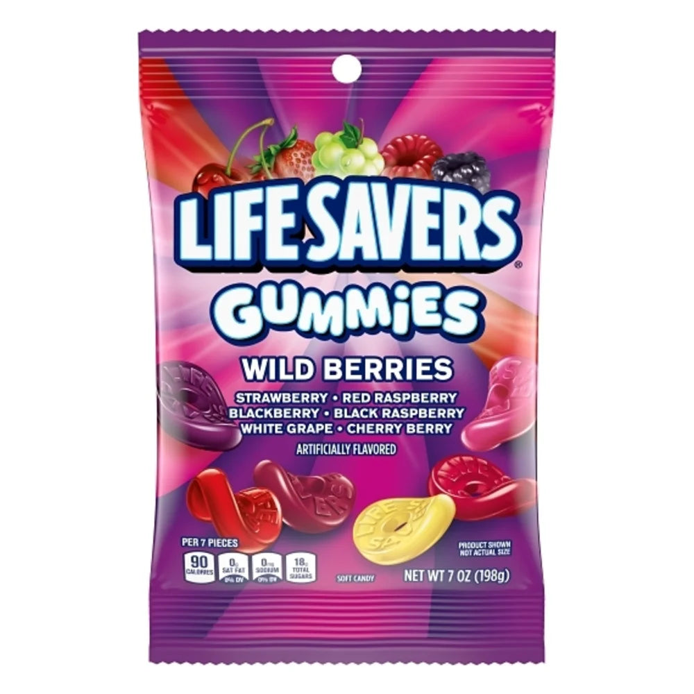 Life Savers Wild Berries Gummies, 7 Ounce — 12 Per Case