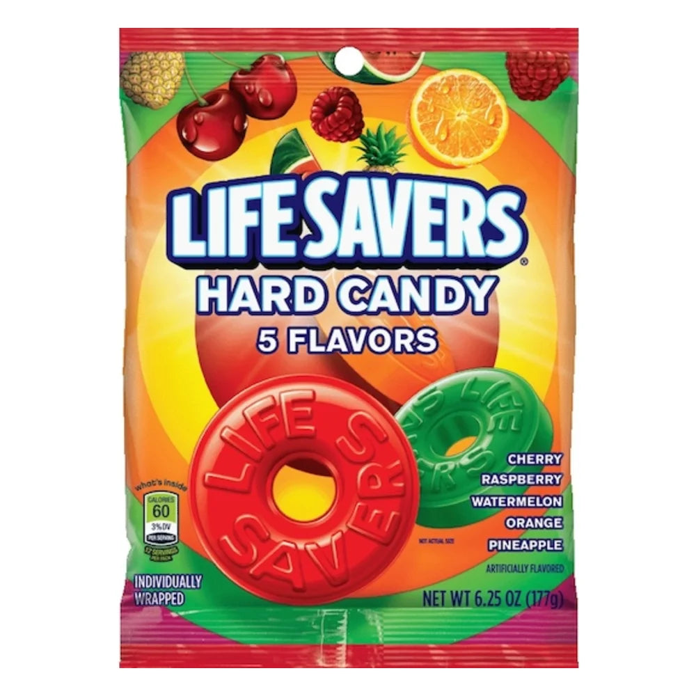 Life Savers Five Flavor Hard Candies Bag, 6.25 Ounce — 12 Per Case