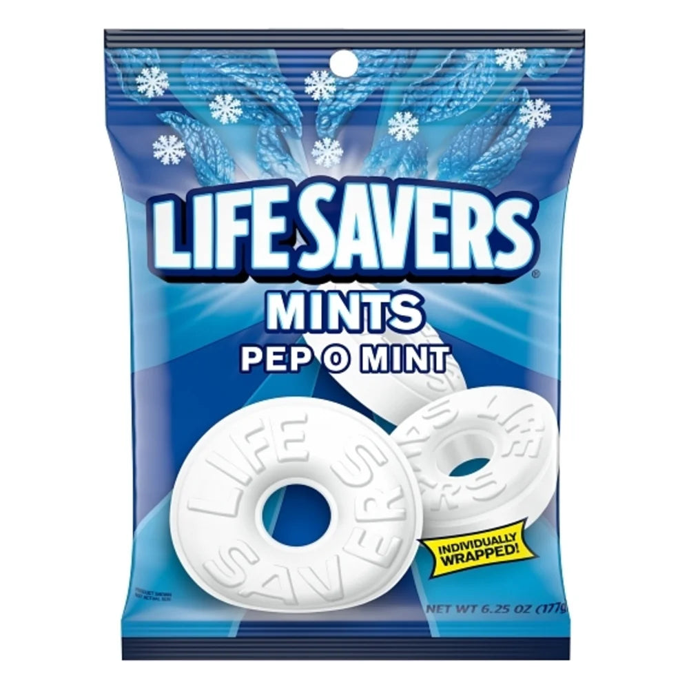 Life Savers Pep-O-Mint Candy, 6.25 Ounce — 12 Per Case