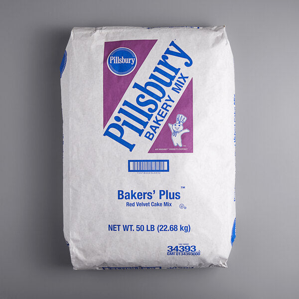 Pillsbury Red Velvet Cake Mix - 50 lb — Case of 1