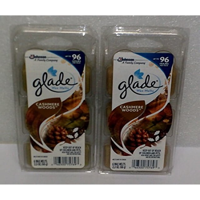 Glade Cashmere Woods Wax Melts, 2.3 oz — 8 Per Case