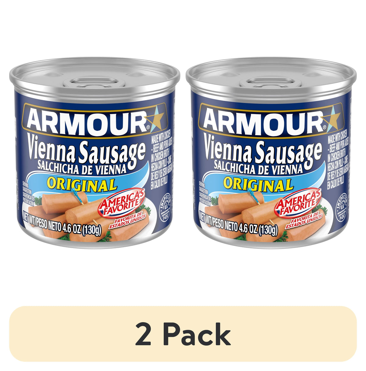 Armour Vienna Sausage, 4.6 oz — 48 Per Case