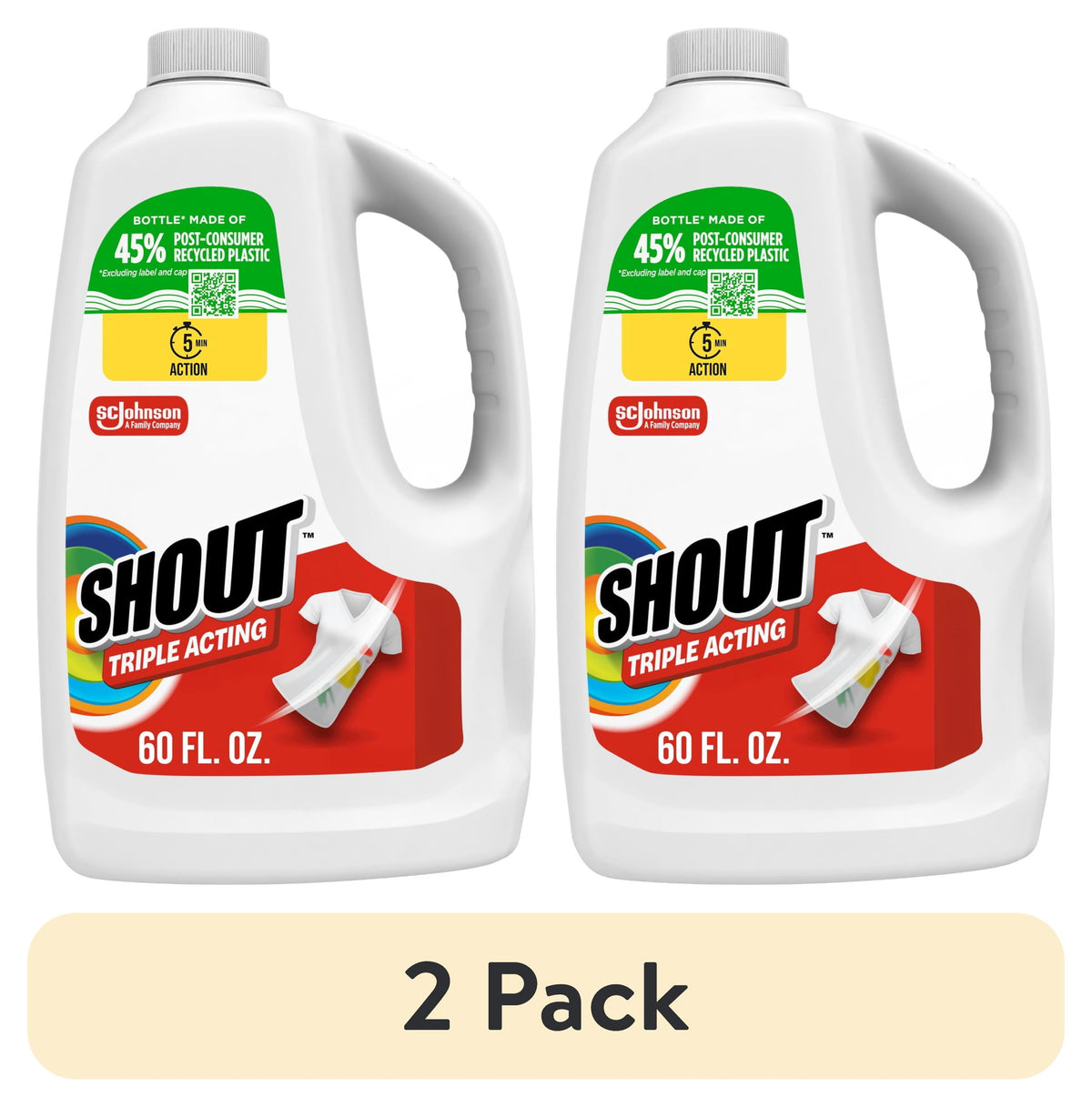 Shout Laundry Liquid Refill, 59.9 oz — 6 Per Case