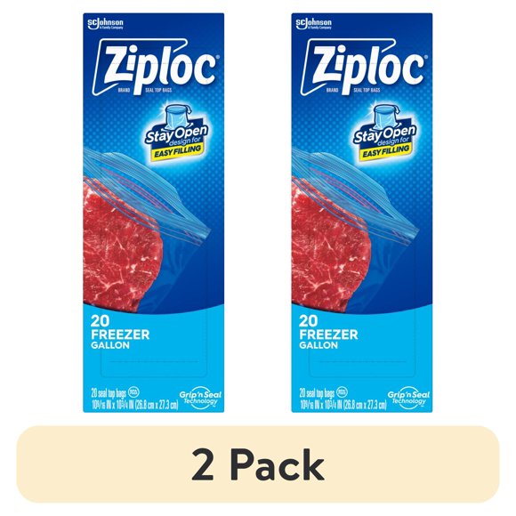 Ziploc Suso Freezer Gallon, 20 ct — 9 Per Case