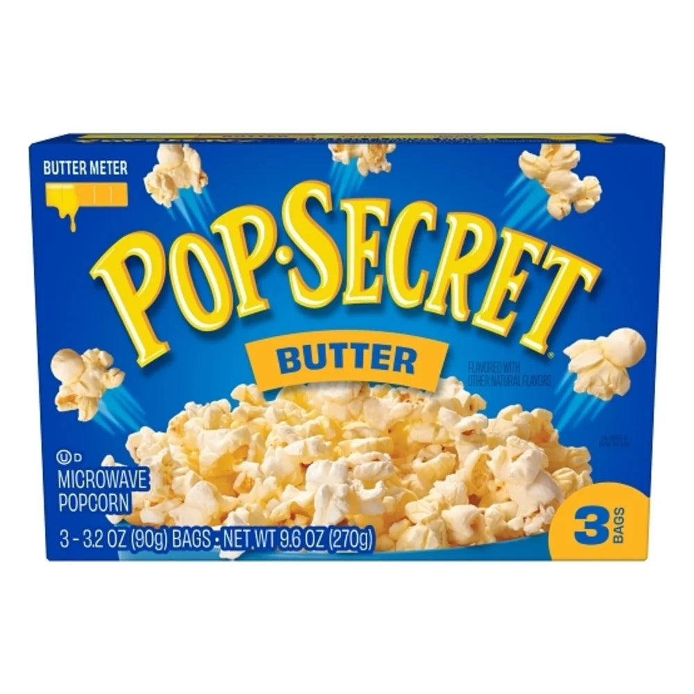 Pop Secret Butter Popcorn, 9.6 Ounce — 6 Per Case