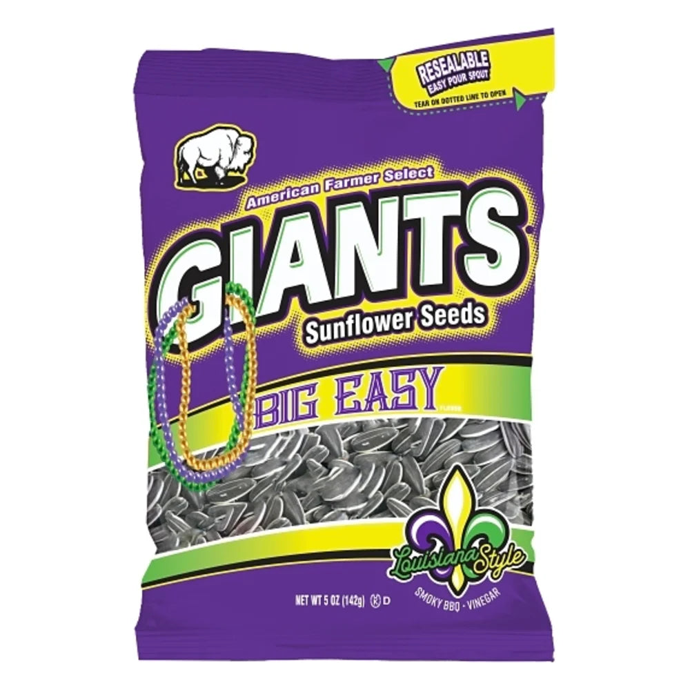 Giant Snack Inc Giants Big Easy Louisiana Style Sunflower Seed, 5 Ounce — 12 Per Case