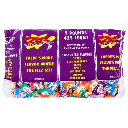 Zotz Assorted Candy Individually Wrapped Bulk, 5 Pound — 3 Per Case