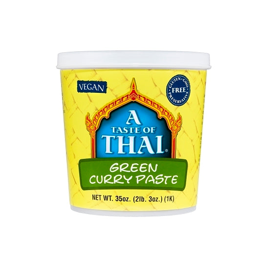 A Taste Of Thai Green Curry Paste, 35 Ounce — 3 Per Case
