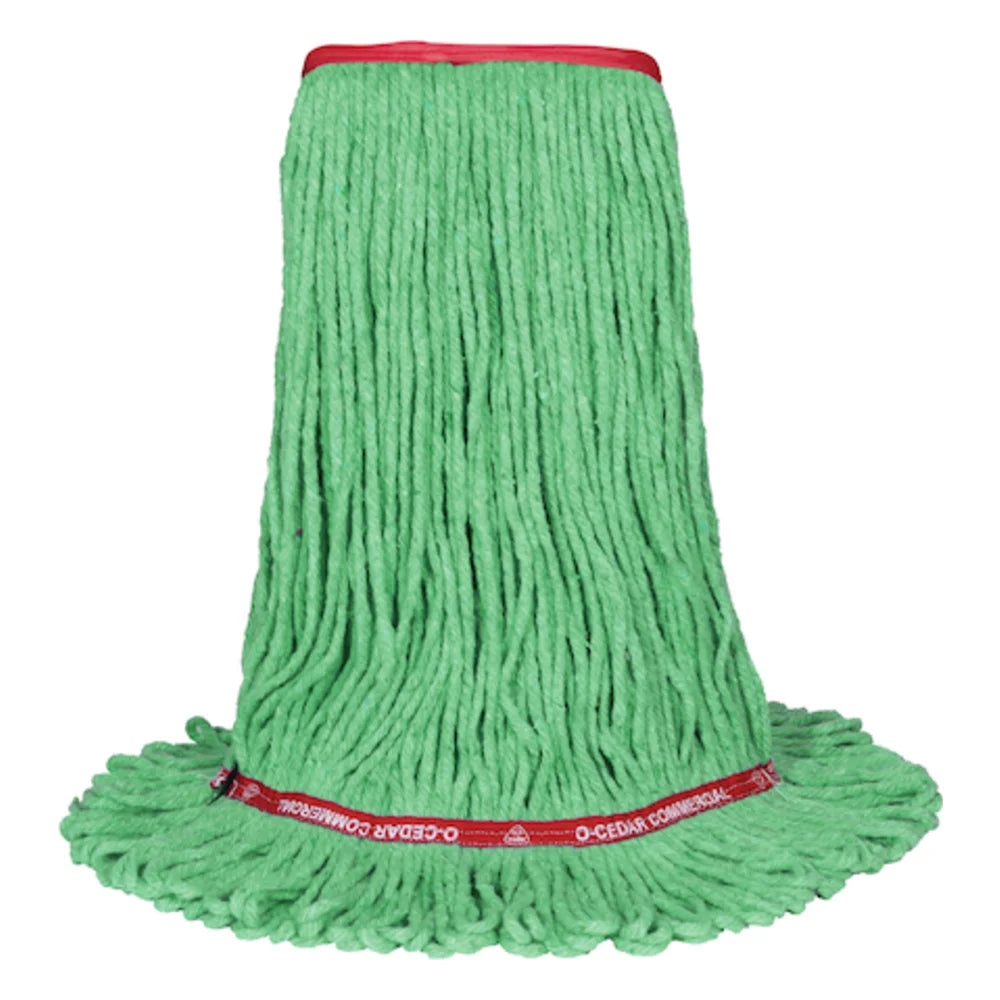 O-Cedar Commercial Loop End Mop, Green — 4 Per Case
