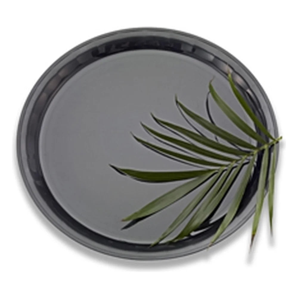 Conserve Tray Round Black 18 Inch — 25 Per Case