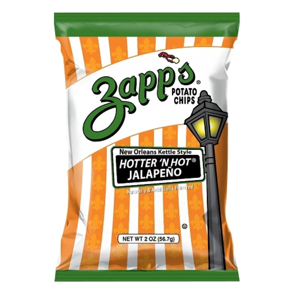 Zapp's Potato Chips Jalapeno Chips, 2 Ounce — 25 Per Case