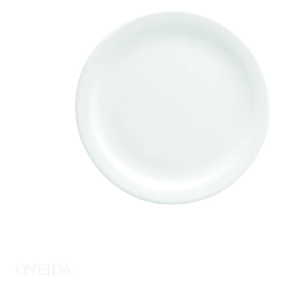 Oneida 6.375 Inch Buffalo Bright White Narrow Rim Plate — 36 Per Case