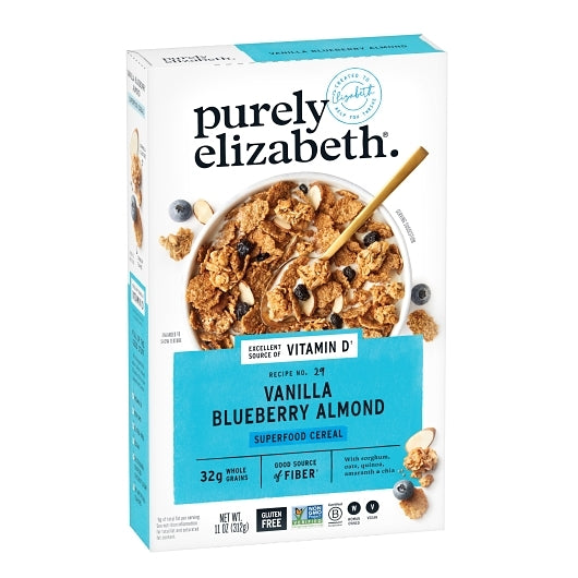 Purely Elizabeth Vanilla Blueberry Almond Superfood Cereal, 11 Ounce — 10 Per Case