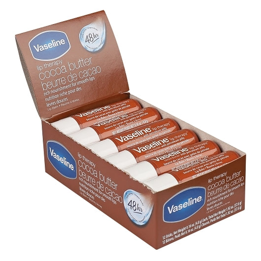 Vaseline Cocoa Lip Single, 0.16 Ounce — 72 Per Case