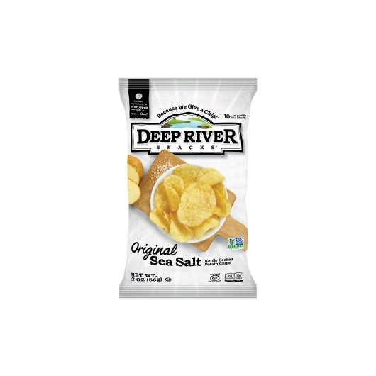 Deep River Snacks Original Sea Salt Kettle Potato Chips Bulk, 16 Ounce — 10 Per Case