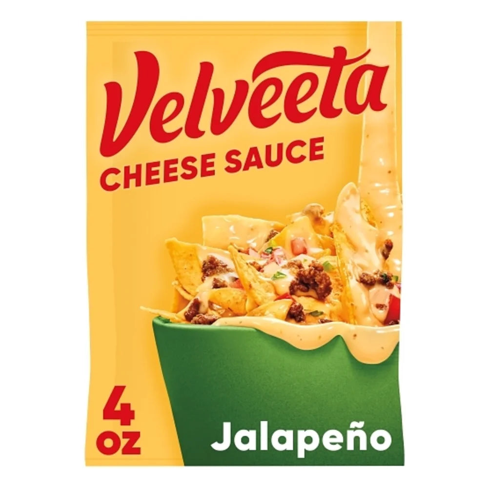 Velveeta Jalapeno Cheese Sauce Pouch, 113 Gram — 24 Per Case