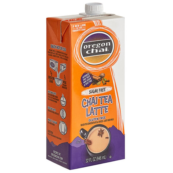 Oregon Chai Sugar Free The Original Chai Tea - 32 fl oz — Case of 6