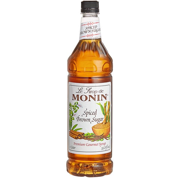 Monin Spiced Brown Sugar Syrup - 1 L — Case of 4