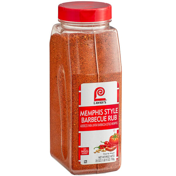 Lawry's Memphis Barbecue Rub - 25 oz — Case of 6