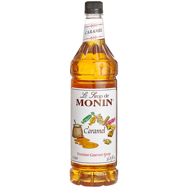 Monin Premium Caramel Syrup - 1 L — Case of 4