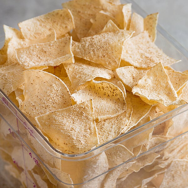 Mission Foods Pre-cut Unfried 4 Cut Thin White Chips - 20 lb — Case of 1