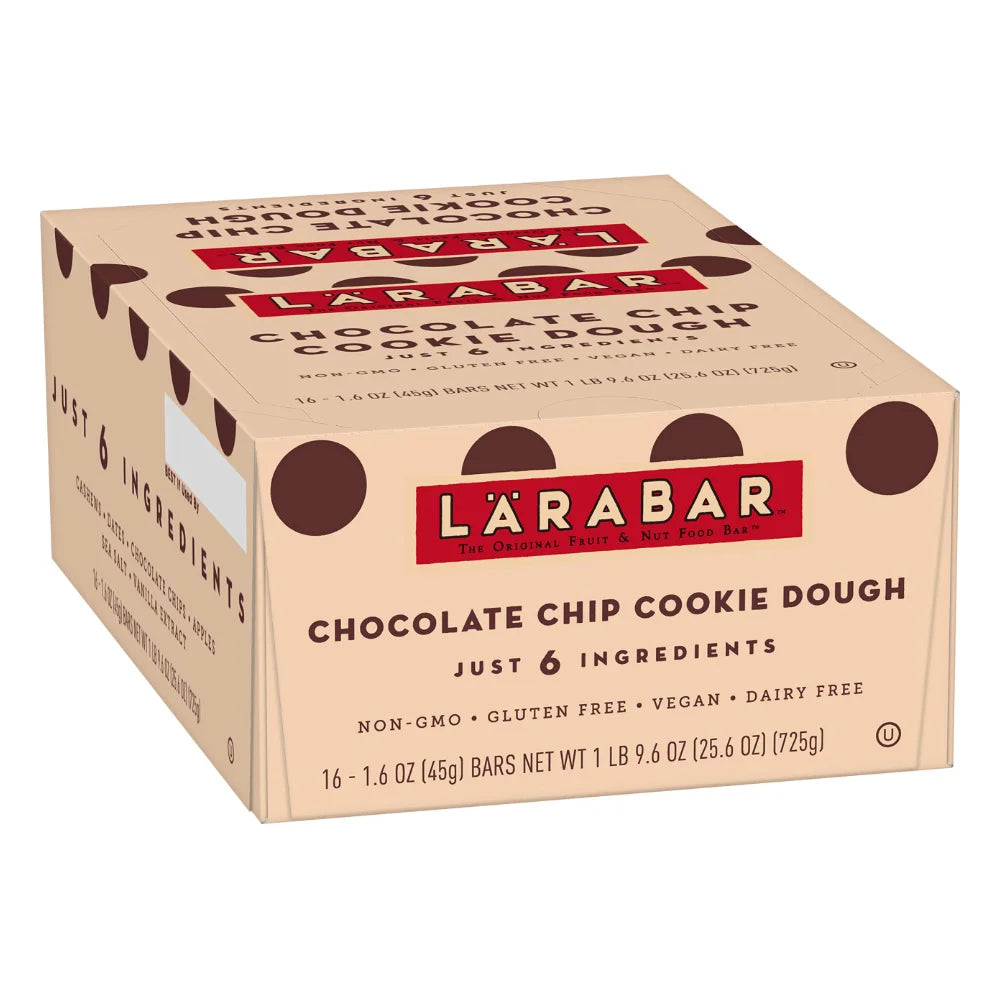 Larabar Gluten-Free Vegan Chocolate Chip Cookie Dough Bar, 1.6 Ounce — 64 Per Case