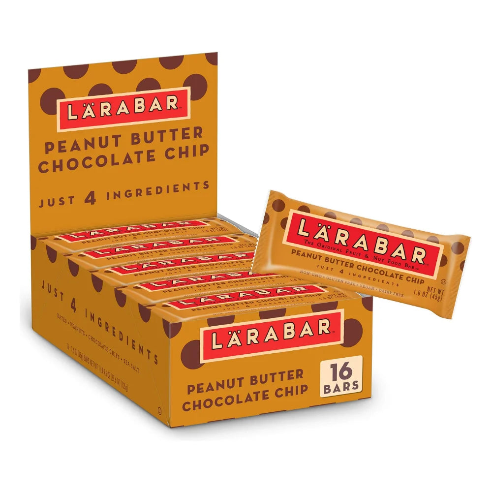 Larabar Gluten-Free Vegan Peanut Butter Chocolate Chip Bar, 1.6 Ounce — 64 Per Case