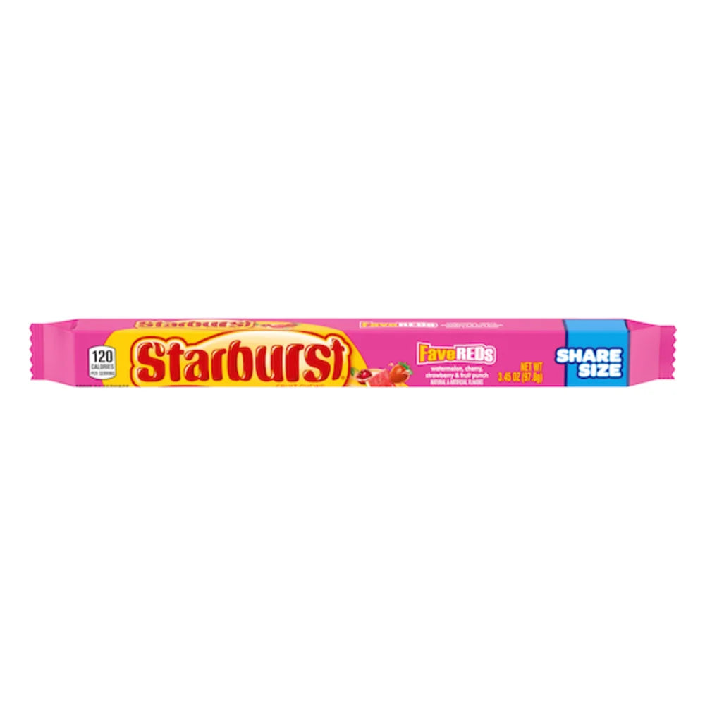 Starburst Fave Reds Tear & Share, 3.45 Ounce — 144 Per Case