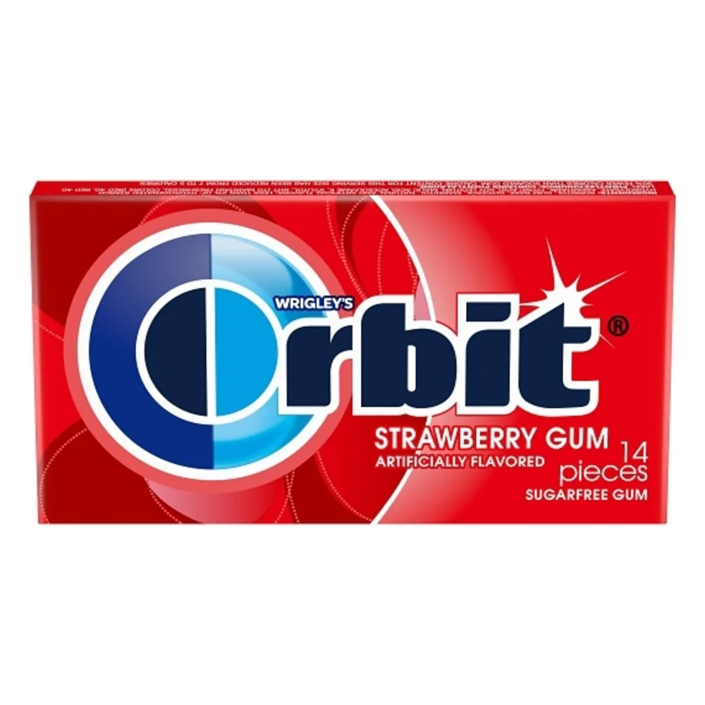 Orbit Strawberry Gum Remix, 14 Piece — 12 Per Case