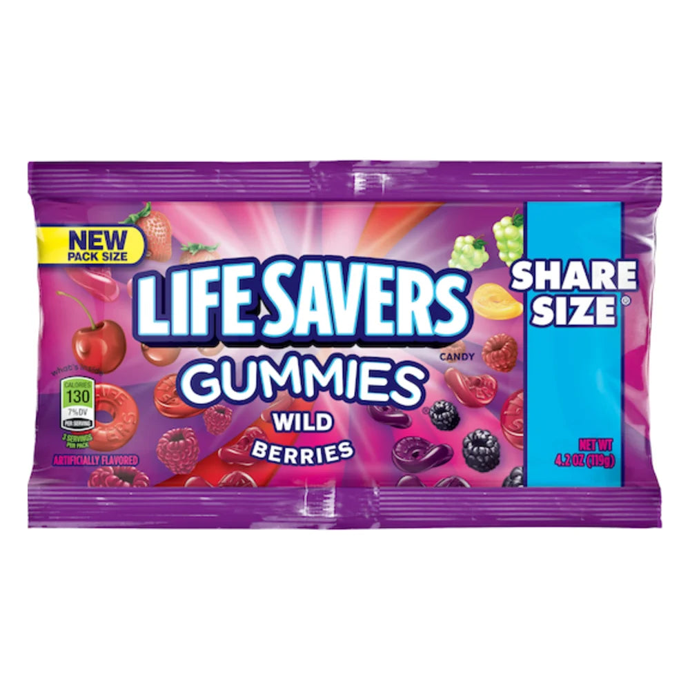 Life Savers Share Size Wildberry Gummies, 4.2 Ounce — 90 Per Case