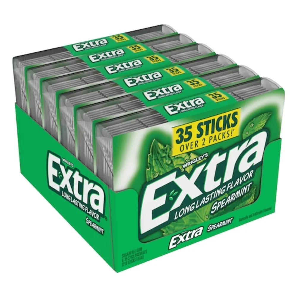 Extra Gum Spearmint, 35 Piece — 48 Per Case