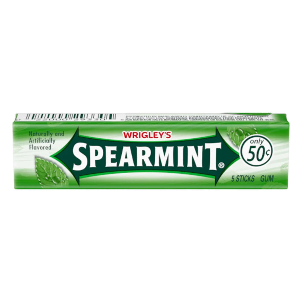 Wrigley's Spearmint Gum, 5 Piece — 800 Per Case