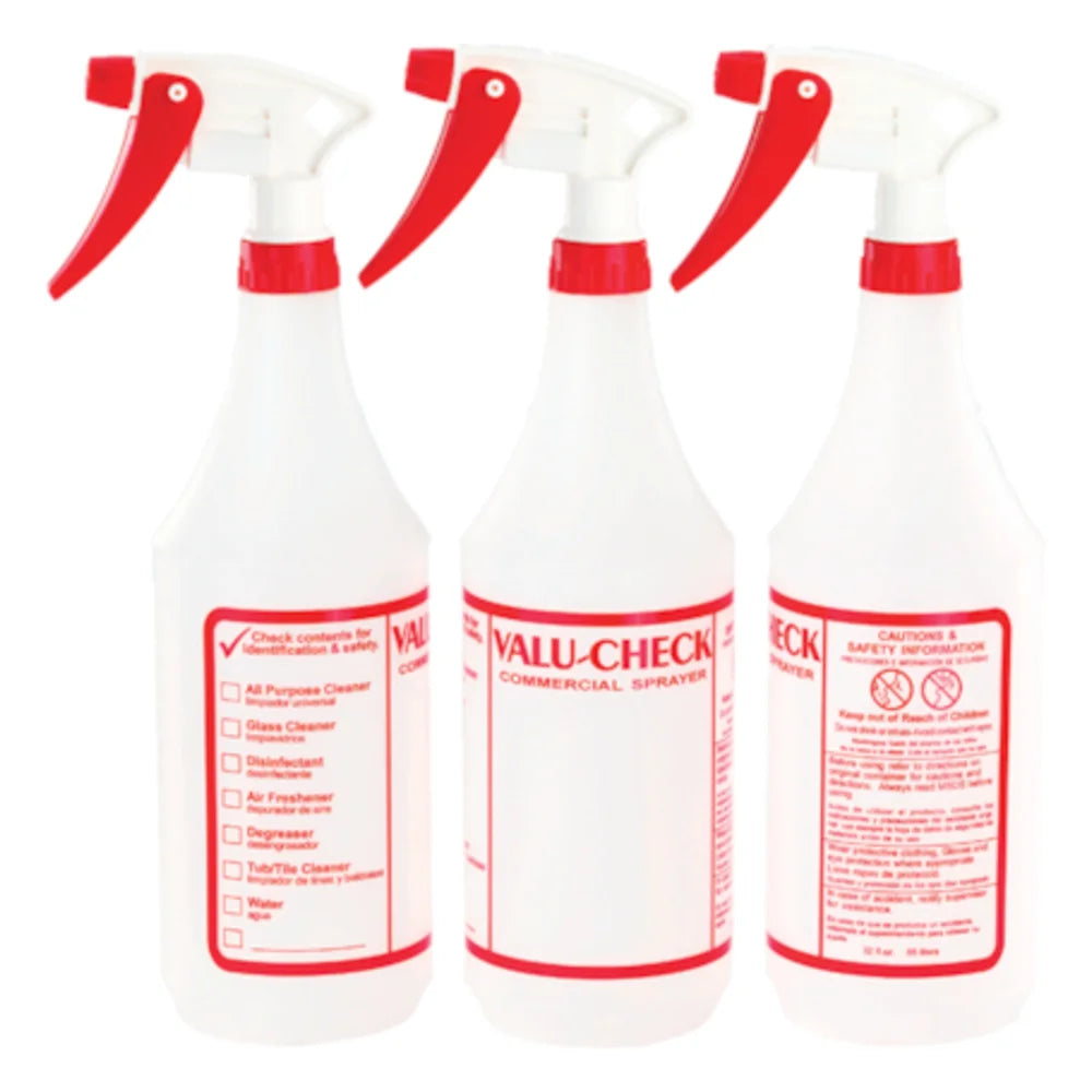 Tolco Spray Bottle 3- Pack Combo With Trigger Spray, 32 Ounce — 1 Per Case
