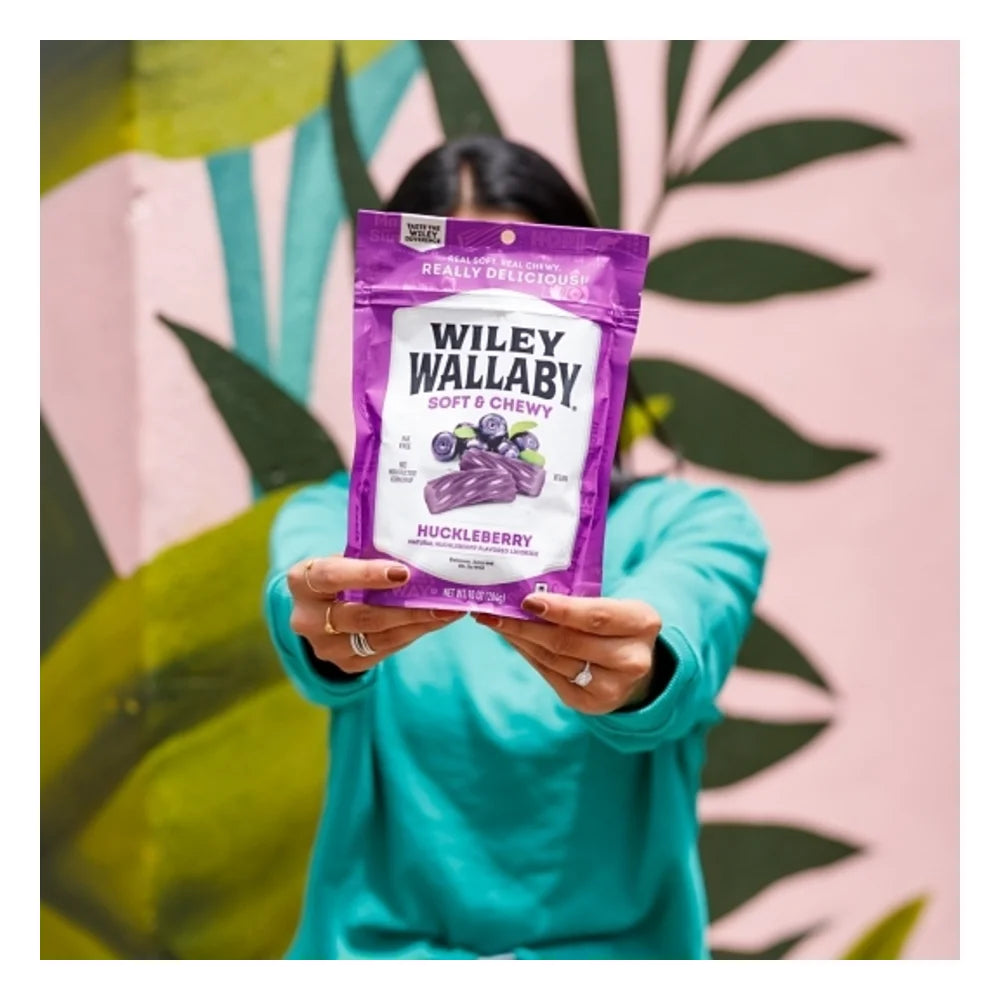 Wiley Wallaby Huckleberry Licorice, 7.05 Ounce — 12 Per Case