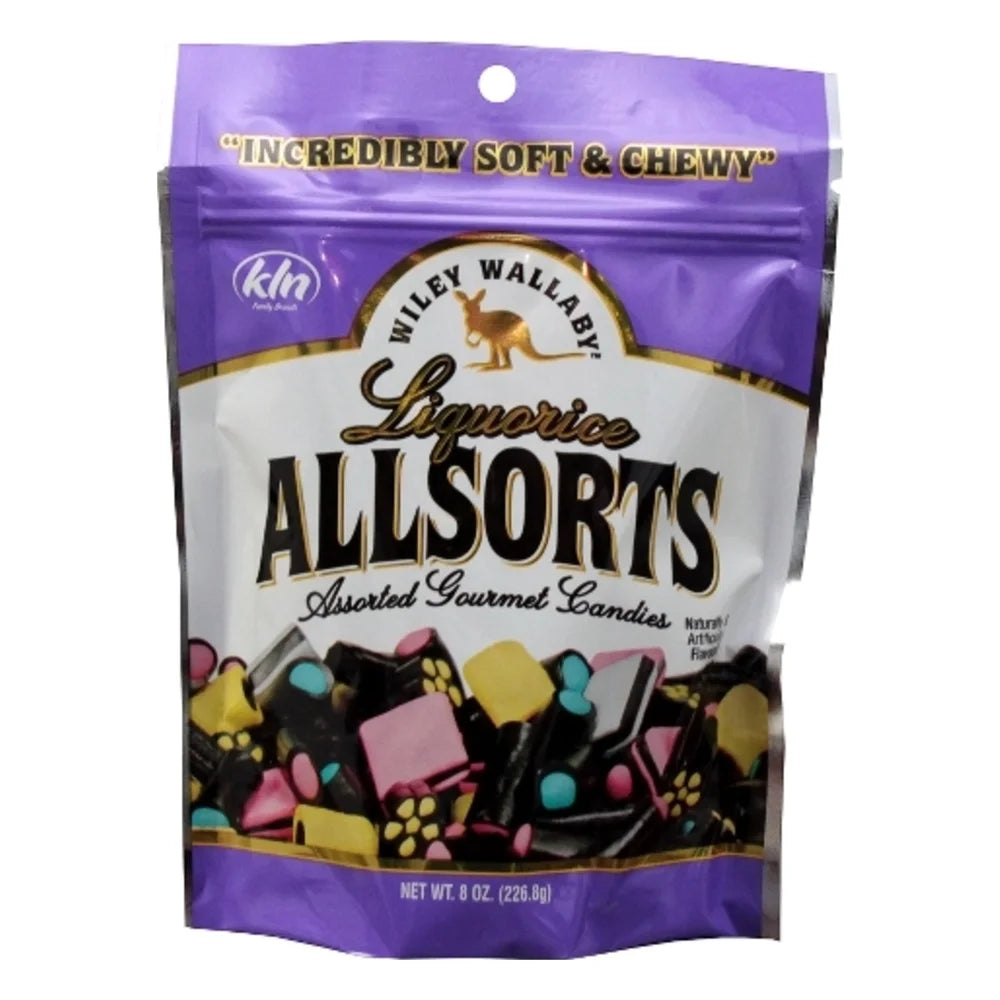 Wiley Wallaby Allsorts Licorice, 8 Ounce — 10 Per Case