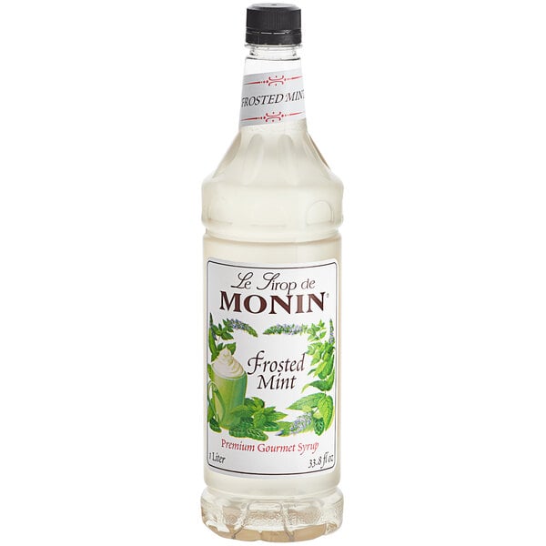 Monin Frosted Mint Syrup - 1 L — Case of 4